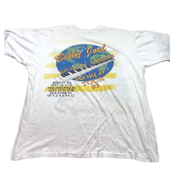 Vintage Billy Joel River Of Dreams 1993 Concert Tour Shirt XL/XXL 90s Band Tee - Picture 3 of 7